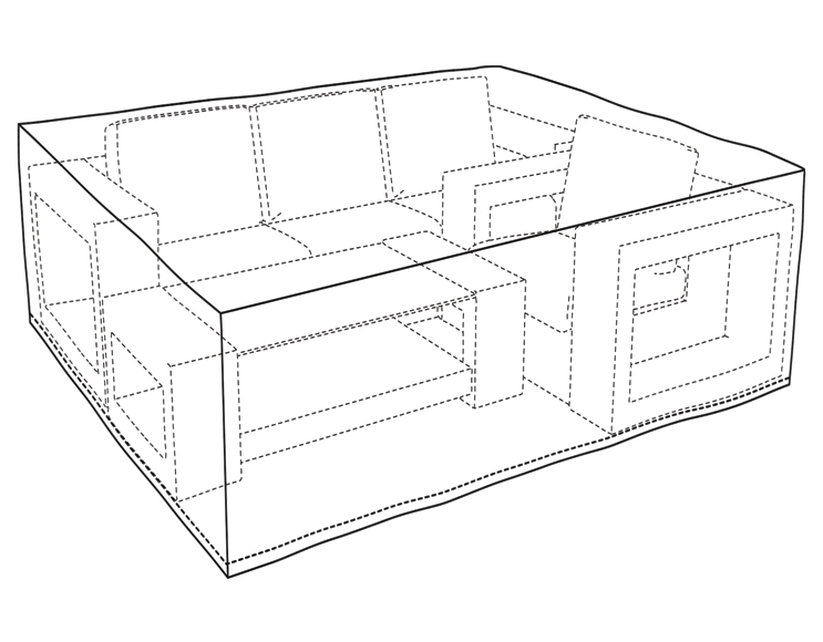 Abdeckung Gartenmöbel, Sofas und Wohnzimmer